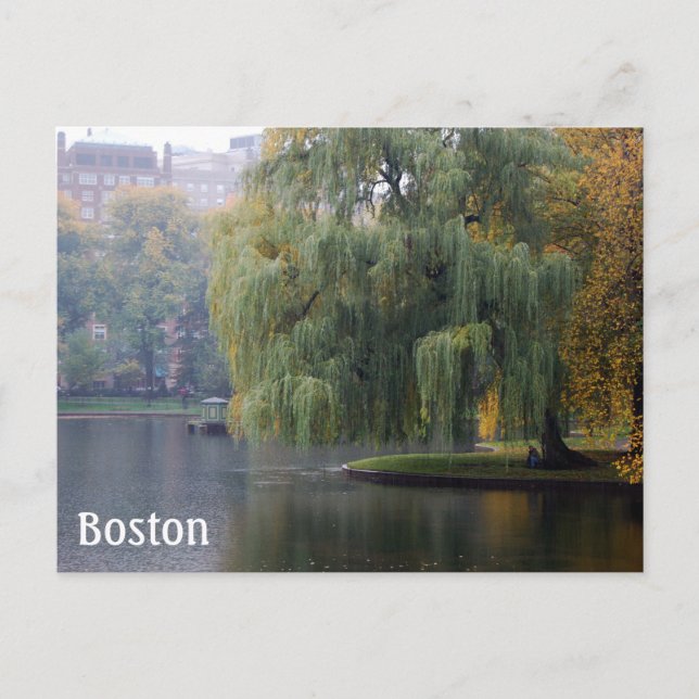 Postal Jardines Públicos de Boston (Anverso)