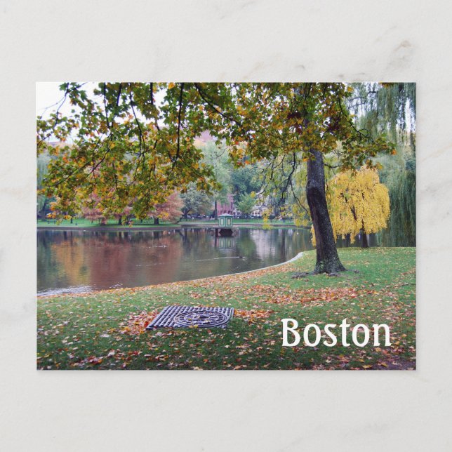 Postal Jardines Públicos de Boston (Anverso)