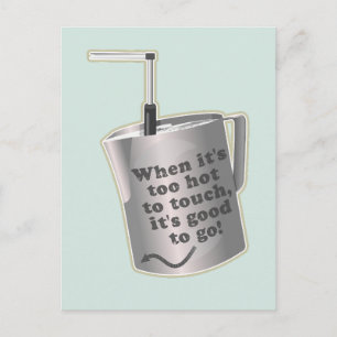 Postal Jarra para calentar leche de barista de café