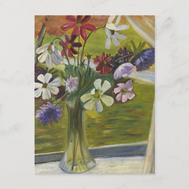 Postal Jarrón de flores de Prudence Heward (Anverso)
