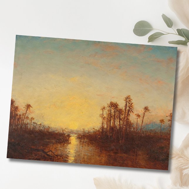 Postal Jartum, Puesta de Sol – Félix Ziem (Subido por el creador)