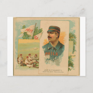 Postal Jas. H. Fogarty, Philadelphia Quakers
