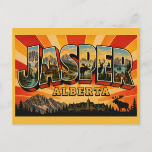 Postal Jasper Alberta Salvaje y Sereno