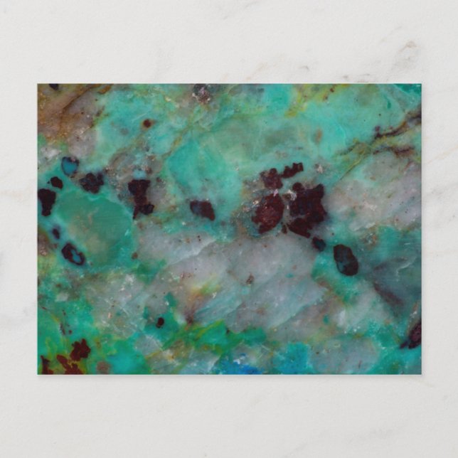 Postal Jasper de crisocola azul (Anverso)