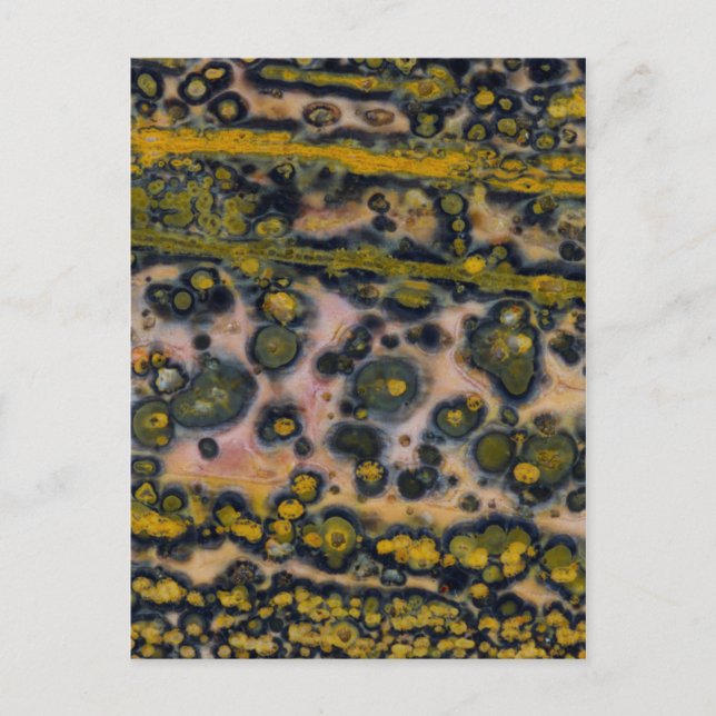 Postal Jasper de Océano con manchas amarillas (Anverso)