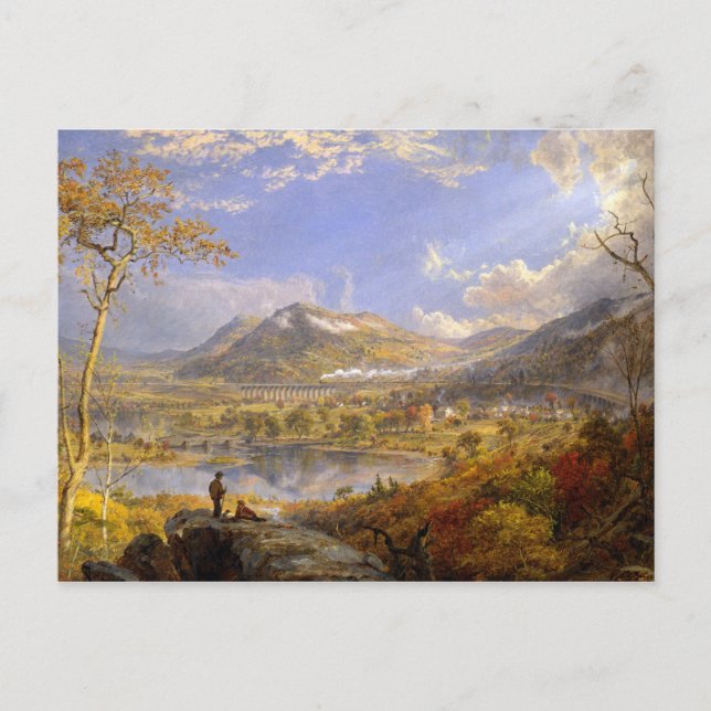 Postal Jasper Francis Cropsey - Viaducto de Starrucca (Anverso)