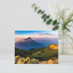 Postal Java, Indonesia, fotografía de paisaje escénico,