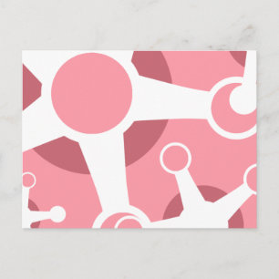 Postal jax retro rosado.