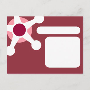 Postal jax retro rosado.