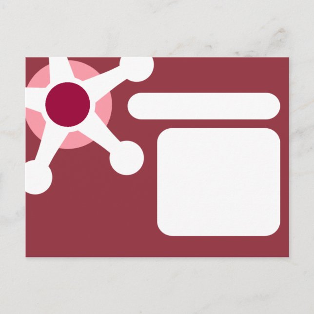 Postal jax retro rosado. (Anverso)