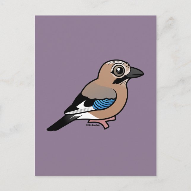 Postal Jay euroasiático (Anverso)