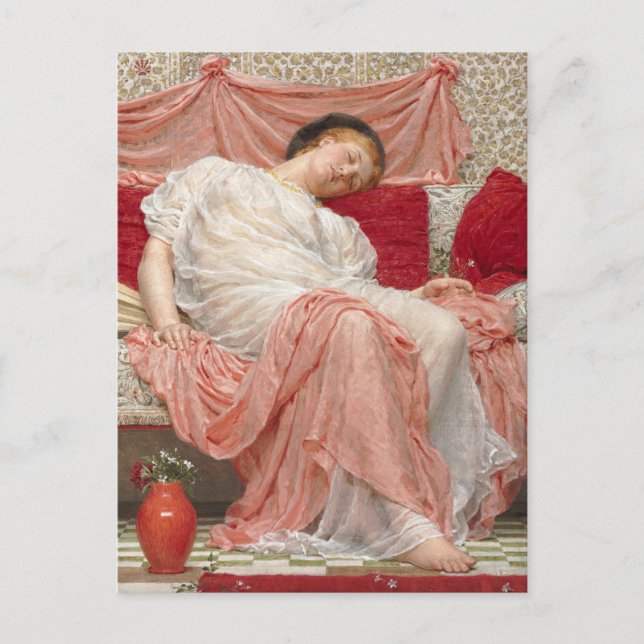 Postal Jazmín de Albert Joseph Moore, Bella Artes victori (Anverso)