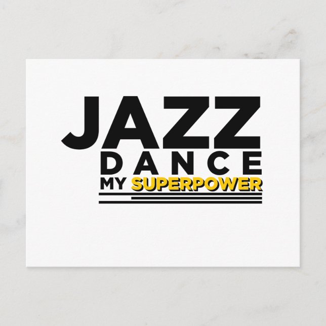 POSTAL JAZZ DANCE MY SUPERPOWER (Anverso)