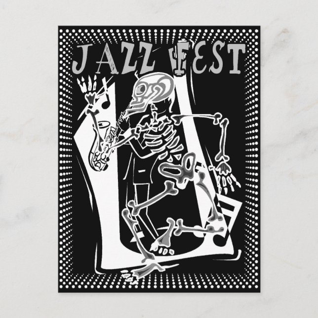 Postal Jazz Fest Skeleton (Anverso)