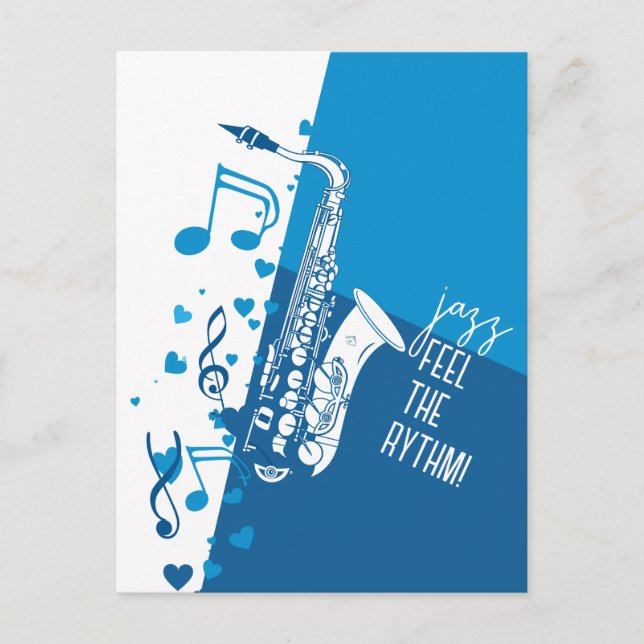 Postal Jazz Siente el Ritmo (Anverso)