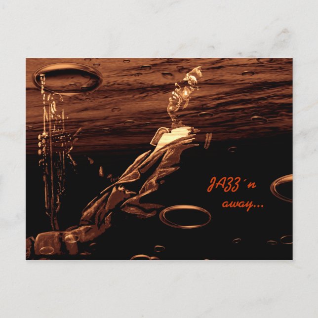 Postal JAZZ'n lejos... (Anverso)