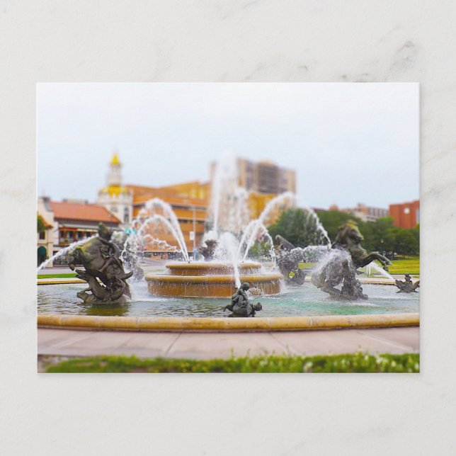 Postal JC Nichols Fountain Country Club Plaza KC (Anverso)