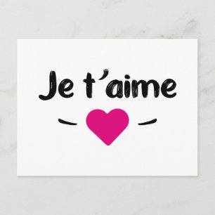 Postal Je t'aime