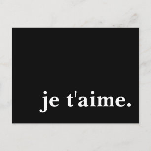 Postal je t'aime.
