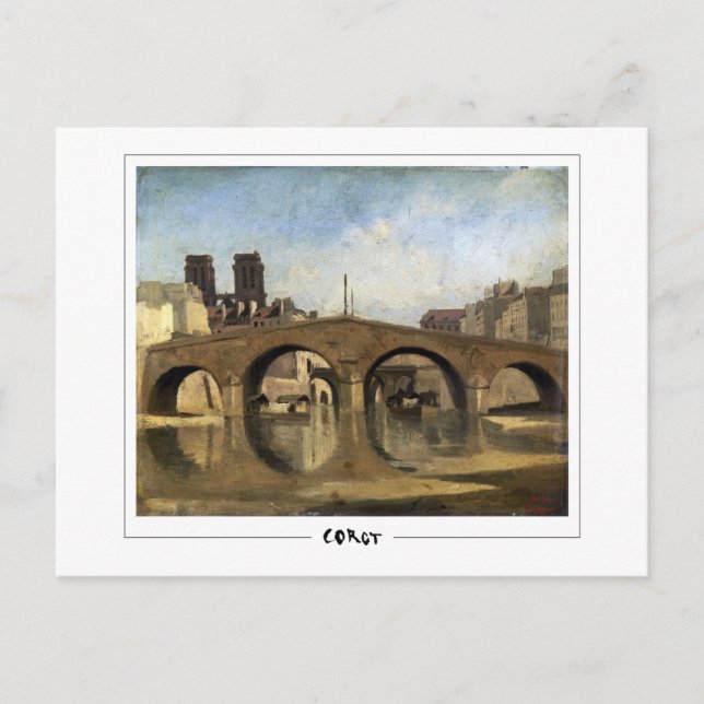 Postal Jean-Baptiste-Camille Corot #141-2 - Bella Artes P (Anverso)