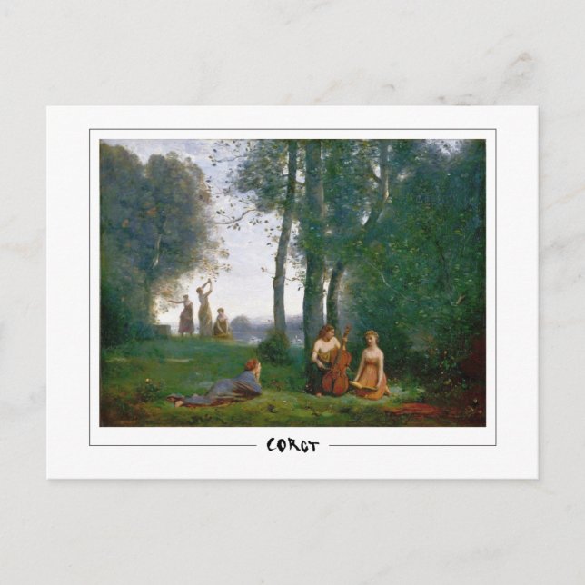 Postal Jean-Baptiste-Camille Corot #18 - Bella Artes... (Anverso)