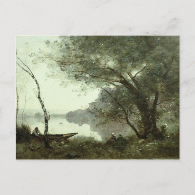 Postal Jean-Baptiste-Camille Corot - The Boatman (Anverso)