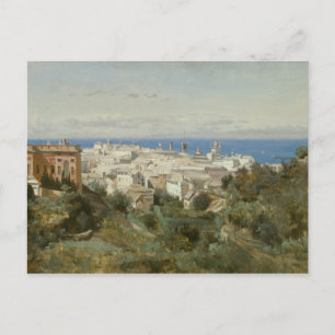 Postal Jean-Baptiste-Camille Corot - Vista de Génova