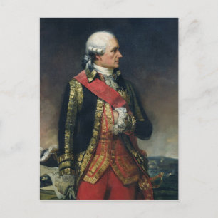 Postal Jean-Baptiste de Vimeur Count de Rochambeau