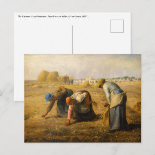Postal Jean-Francois Millet - Las Espigadoras