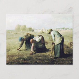 Postal Jean François Millet, los ganaderos