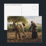 Postal Jean-Francois Millet - Planeadores de Papa<br><div class="desc">Plantadores de papa - Millet Jean-Francois,  Petróleo en lienzo,  1861</div>
