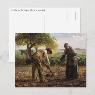 Postal Jean-Francois Millet - Planeadores de Papa