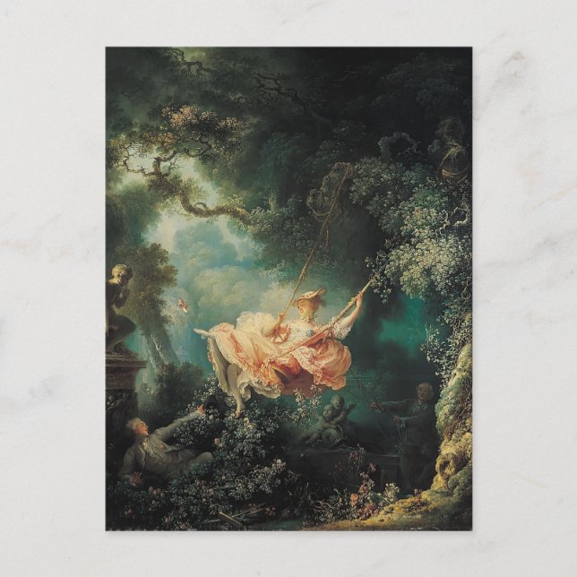 Postal Jean-Honore Fragonard- The Swing (Anverso)