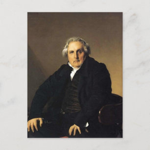 Postal Jean Ingres - Retrato de periodista francés