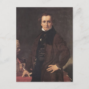 Postal Jean Ingres- Retrato del escultor Lorenzo