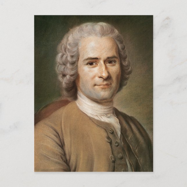 Postal Jean-Jacques Rousseau después de 1753 (Anverso)