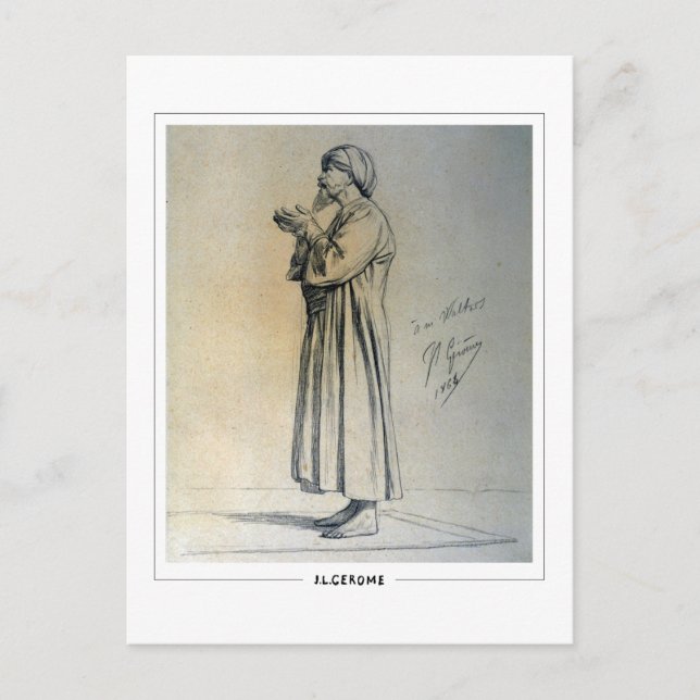 Postal Jean-Léon Gérôme #201 - Postcard Bella Artes (Anverso)