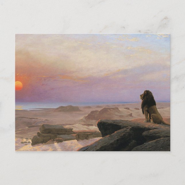 Postal Jean-Leon Gerome - Los Dos Majestades (Anverso)