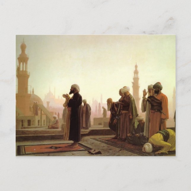 Postal Jean-Leon Gerome- Oración en El Cairo (Anverso)