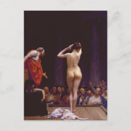 Postal Jean Leon Gerome Vendiendo Esclavos en Roma