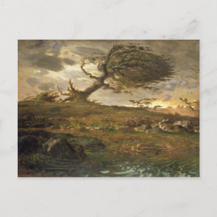 Postal Jean Millet Painting