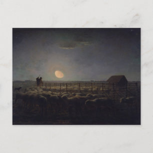 Postal Jean Millet Painting