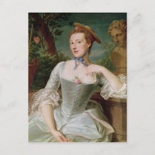 Postal Jeanne Antoinette Poisson Marquise de Pompadour