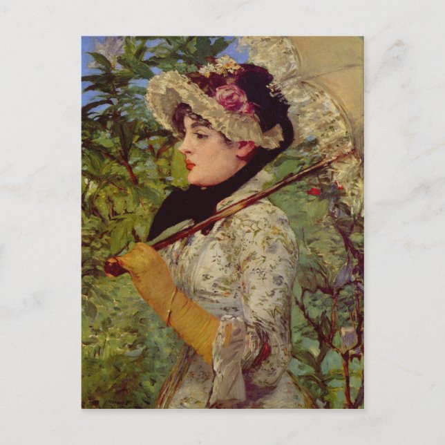 Postal Jeanne de Edouard Manet (Anverso)