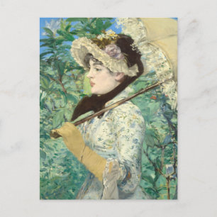 Postal Jeanne (primavera) Edouard Manet