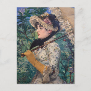 Postal Jeanne (Primavera) Por Édouard Manet