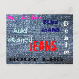 Postal Jeans azules