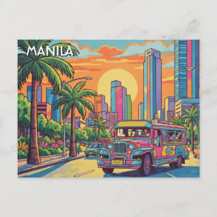 Postal Jeepney en Manila Filipinas Viajes