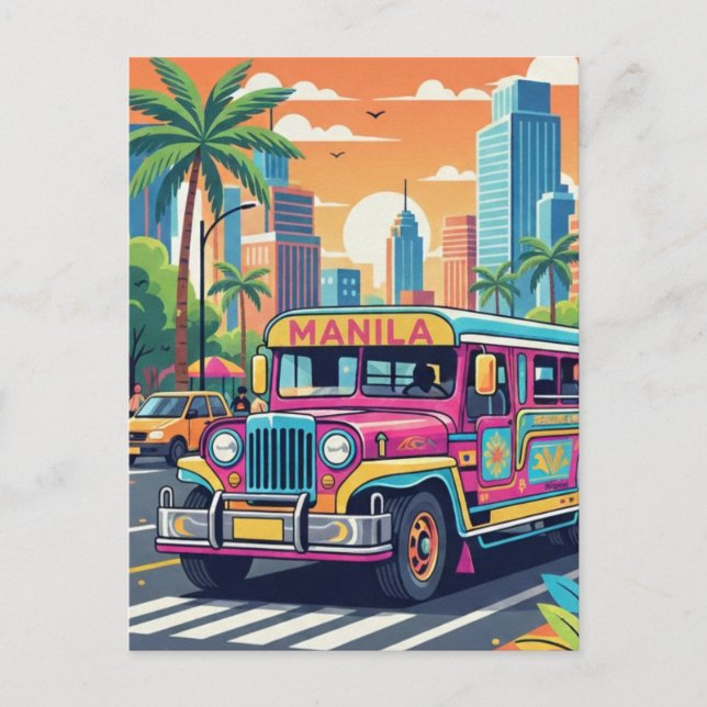 Postal Jeepney in Manila Philippines Travel (Anverso)