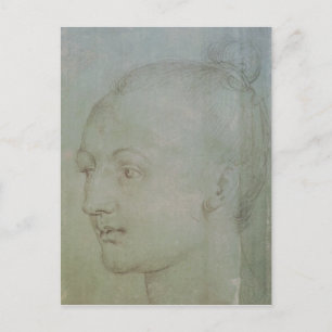 Postal Jefa de una joven